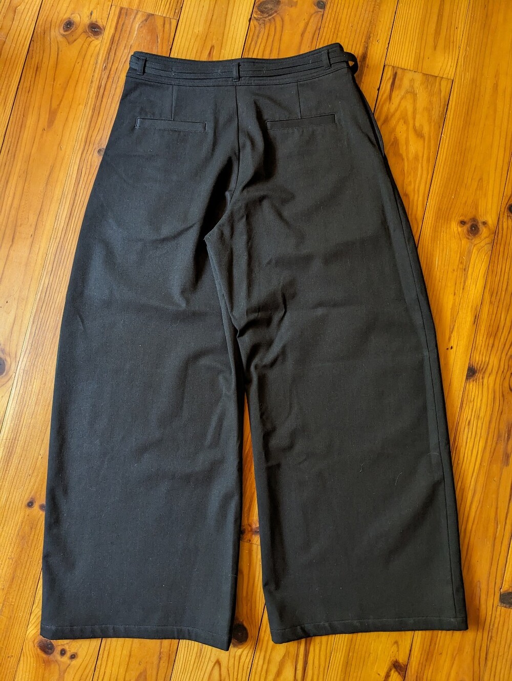 INSIS Femme Asymmetric Wide-Leg Pants Size 8 Raw Umber (deep brown) - Picture 5 of 6